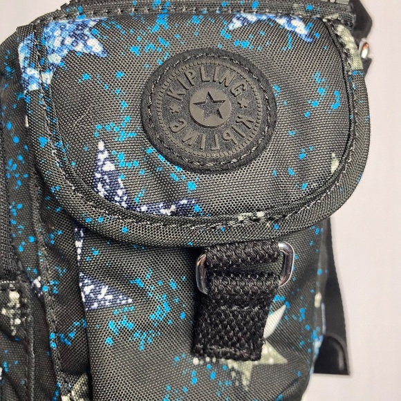 Kipling Presto Up Waistpack Black and Blue Star Print - Picture 3 of 12